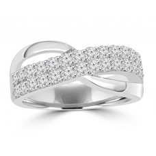 1.00 ct Ladies Round Cut Diamond Anniversary Ring in Prong Setting 1.00 ct Ladies Round Cut Diamond Anniversary Ring in Prong Setting